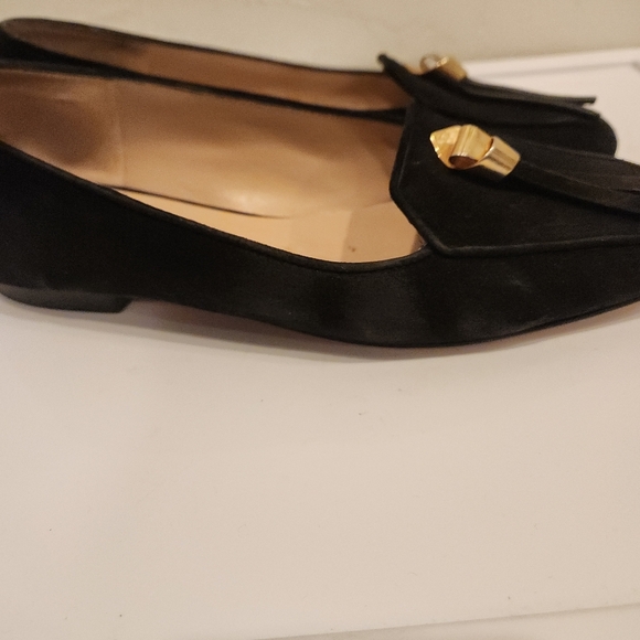 Stuart Weitzman Women's Black Suede Slipknot Signature Flats Size 6.5m - Picture 5 of 9